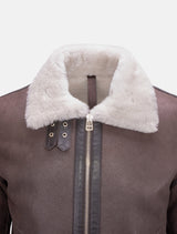 Vonrock - Lammfelljacke - dunkelbraun