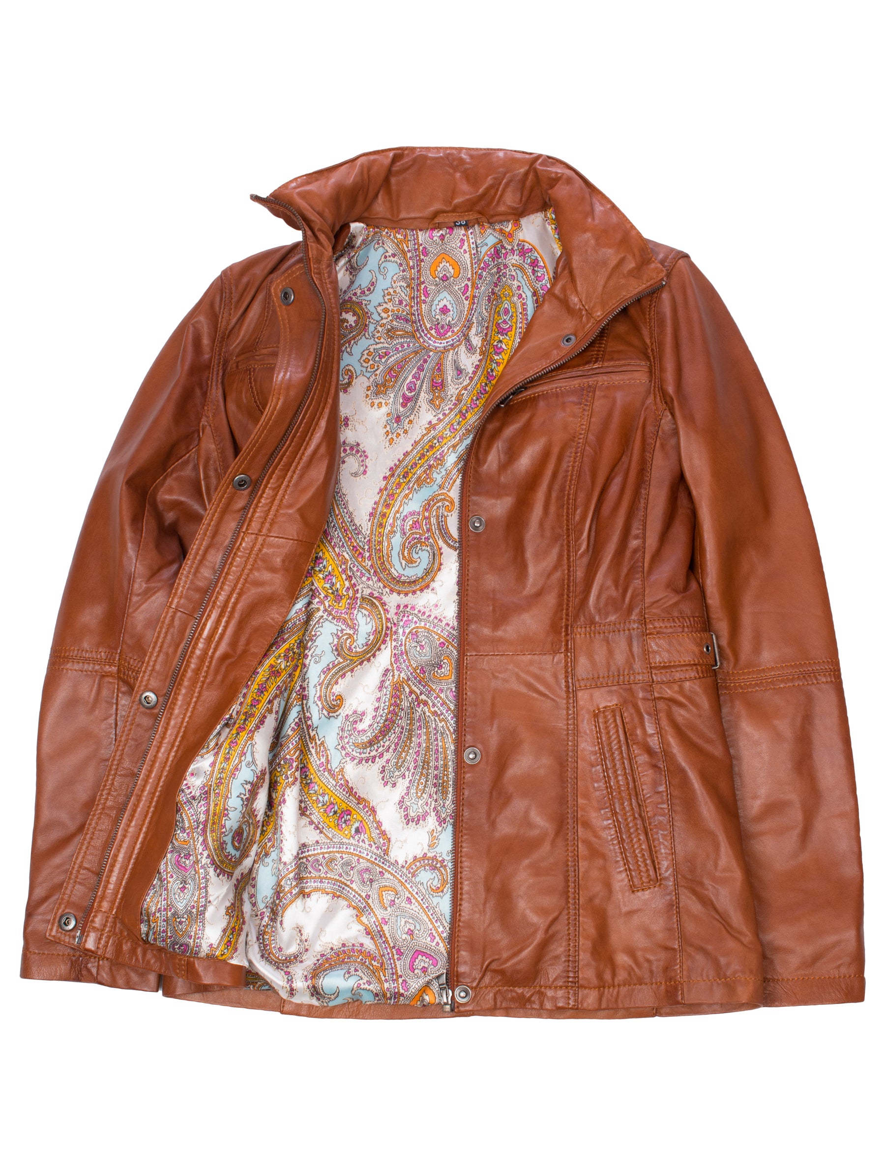 Angel - Lederjacke - cognac