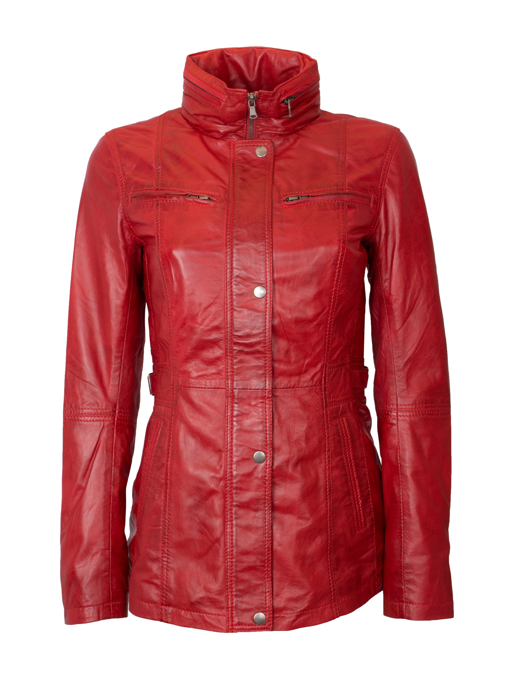 Angel - Lederjacke - rot