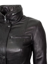 Angel - Lederjacke - schwarz