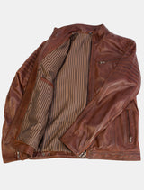 Bill - Lederjacke - mocca