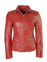 Clara - Lederjacke - rot