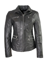 Clara - Lederjacke - schwarz