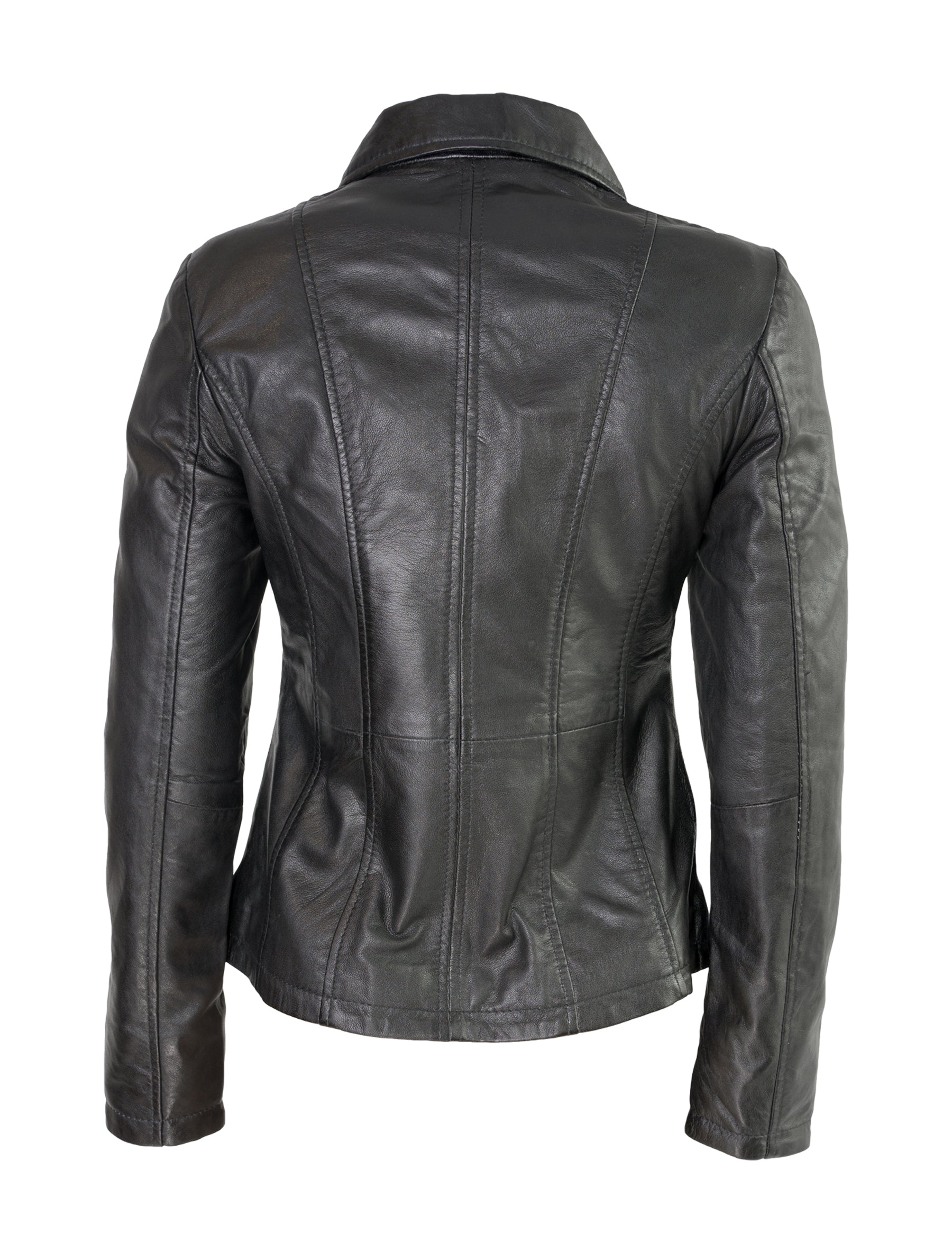 Clara - Lederjacke - schwarz