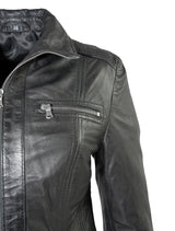 Clara - Lederjacke - schwarz