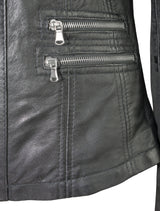 Clara - Lederjacke - schwarz