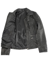 Clara - Lederjacke - schwarz