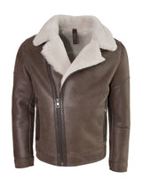 Edgar Lammfell - Lammfelljacke - dunkelbraun