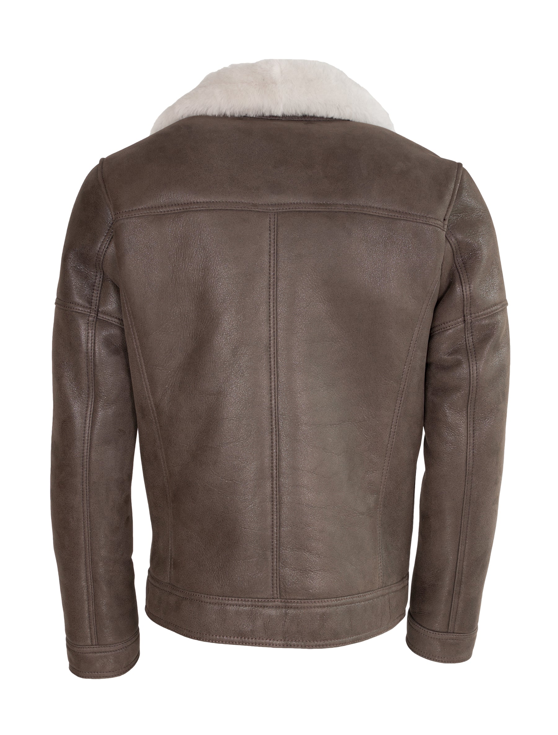 Edgar Lammfell - Lammfelljacke - dunkelbraun