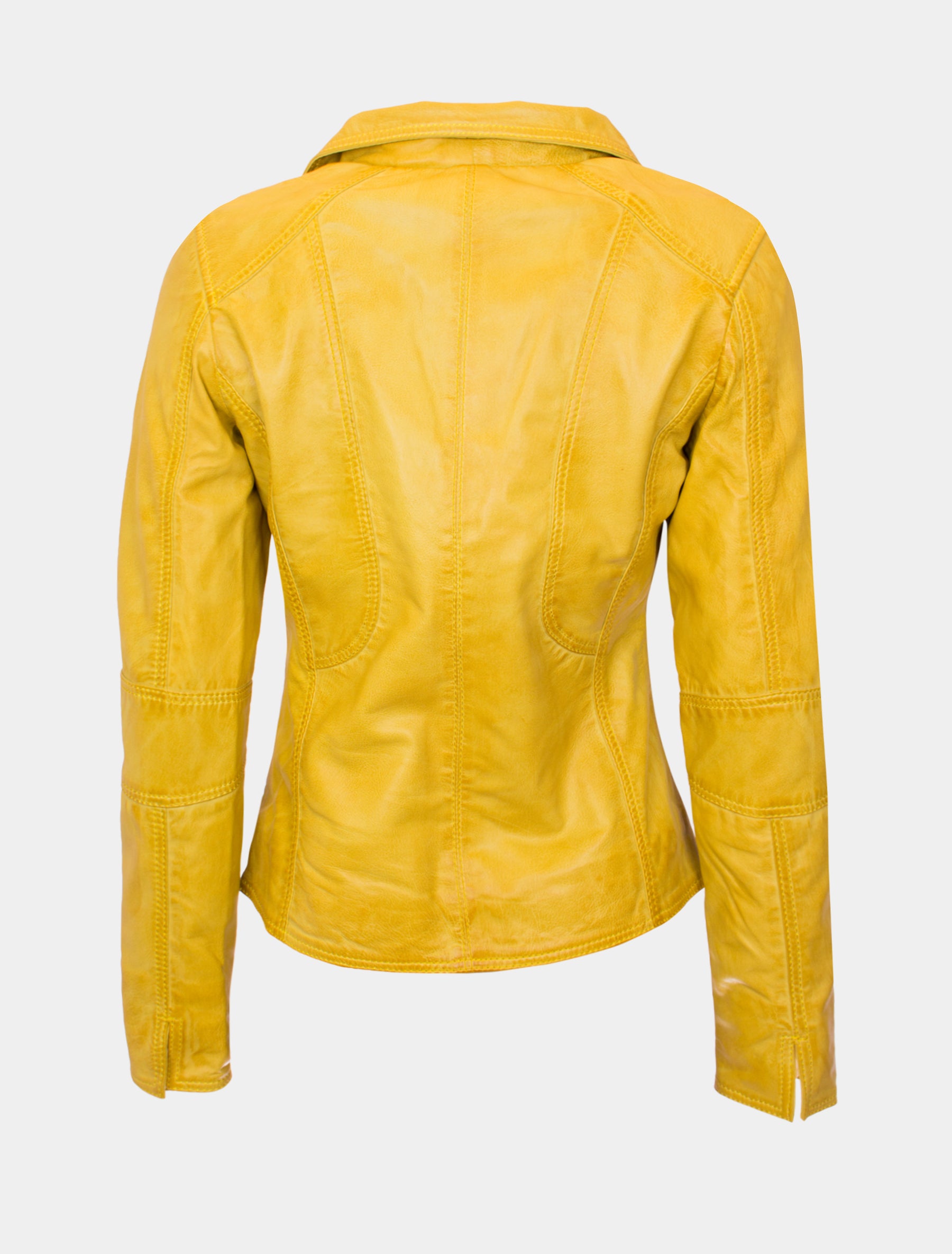 Giulia - Lederjacke - lemon