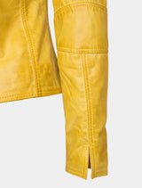 Giulia - Lederjacke - lemon