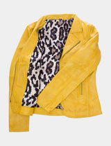 Giulia - Lederjacke - lemon