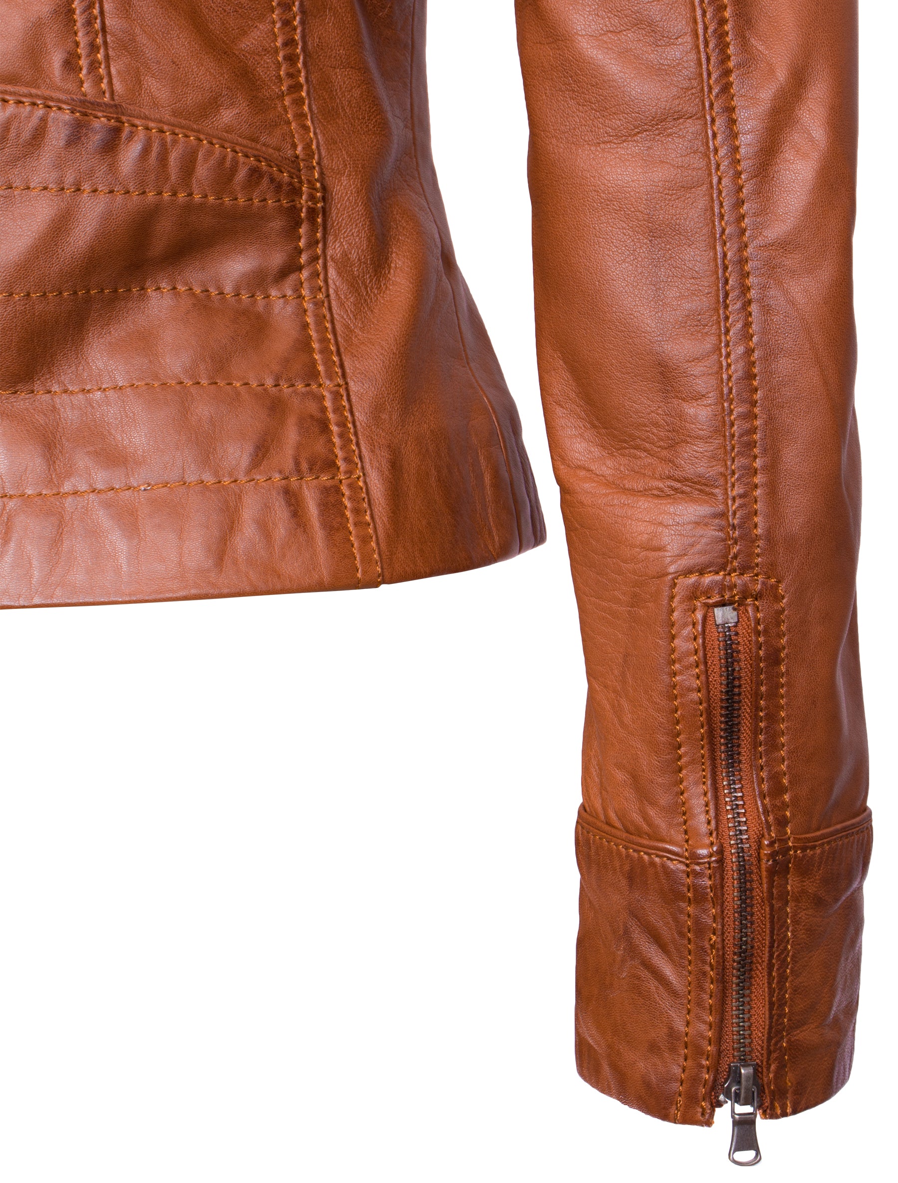 Mariah - Lederjacke - cognac