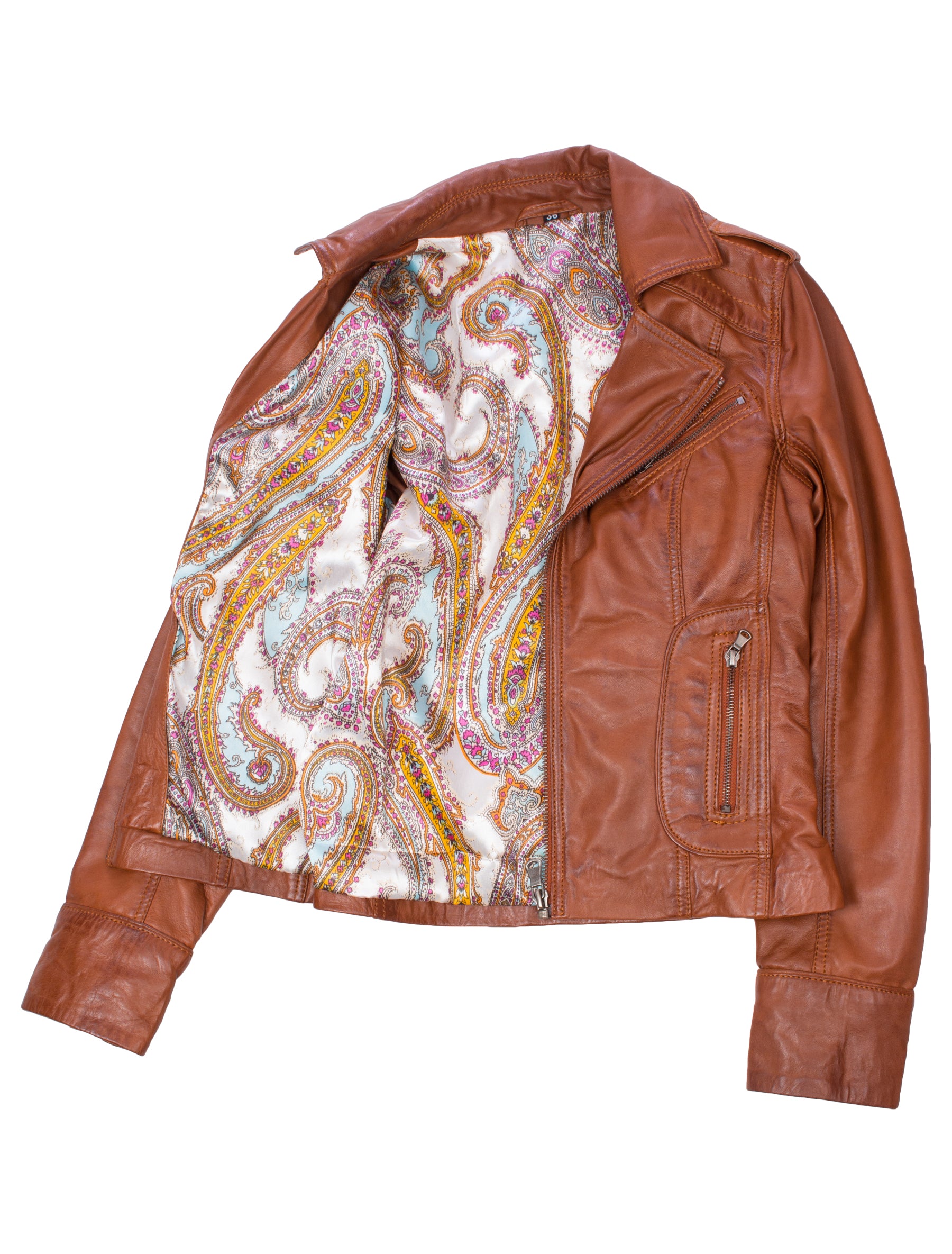Mariah - Lederjacke - cognac