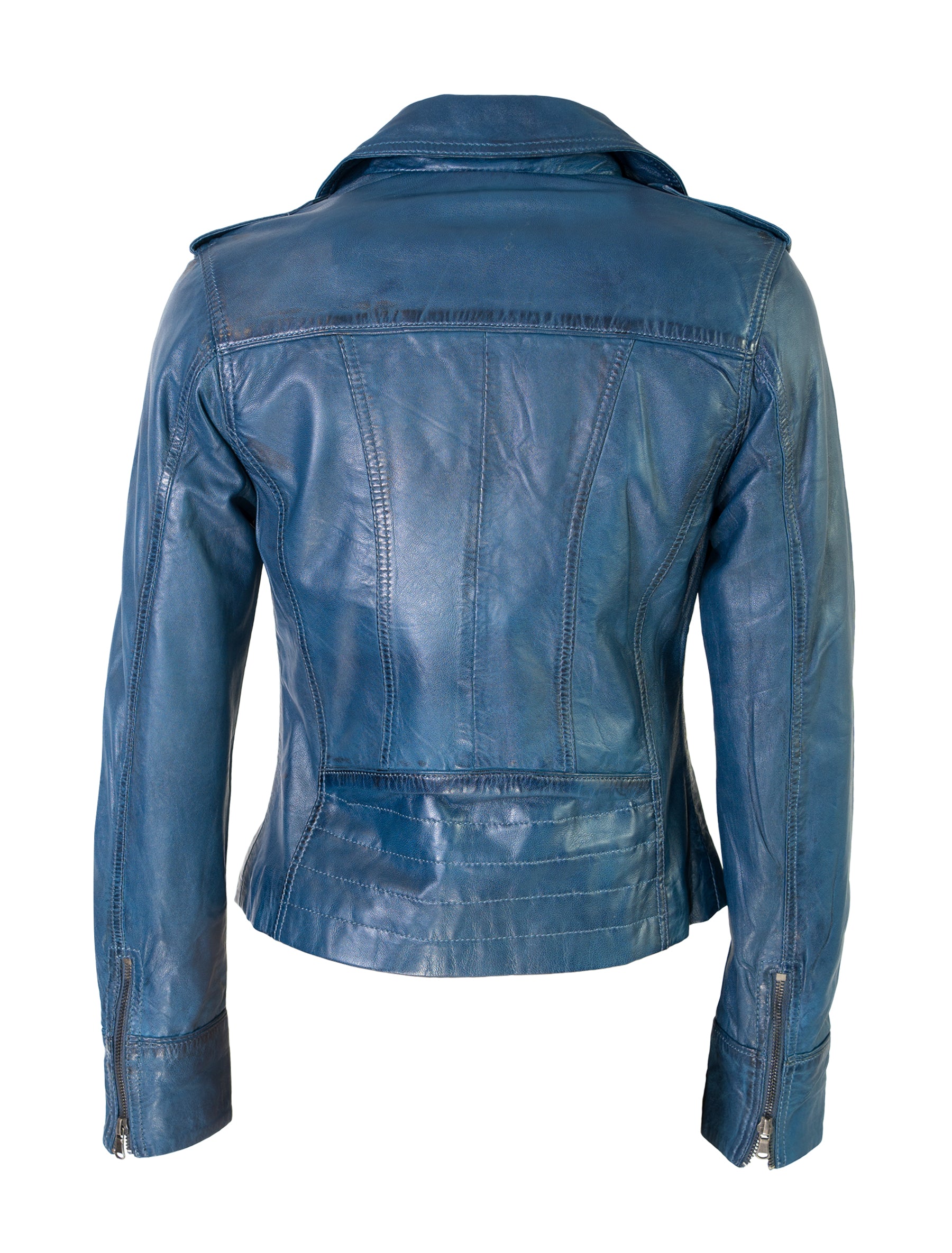 Mariah - Lederjacke - royalblau