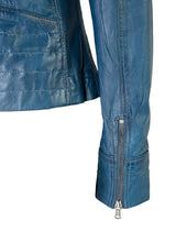 Mariah - Lederjacke - royalblau