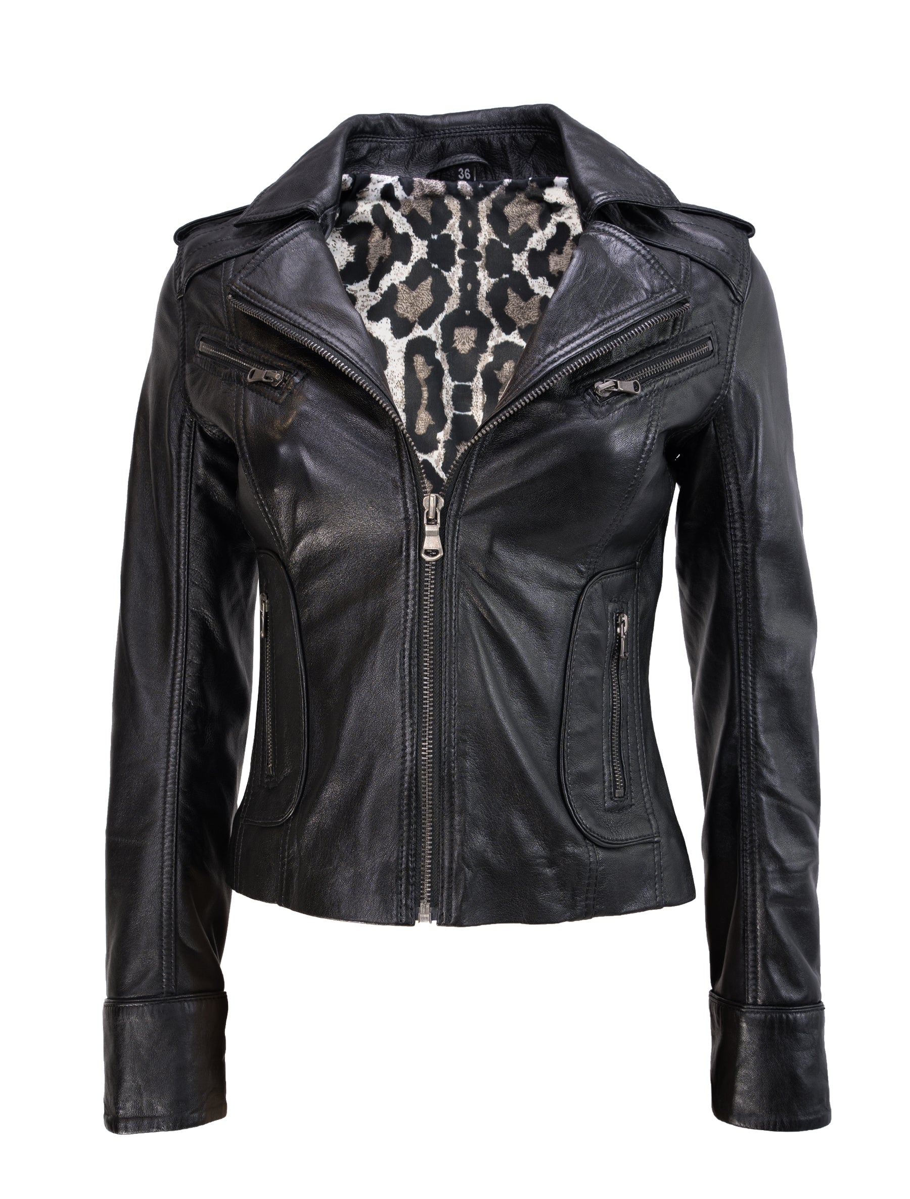 Mariah - Lederjacke - schwarz