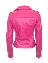 Mariah - Lederjacke - shocking pink