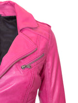 Mariah - Lederjacke - shocking pink