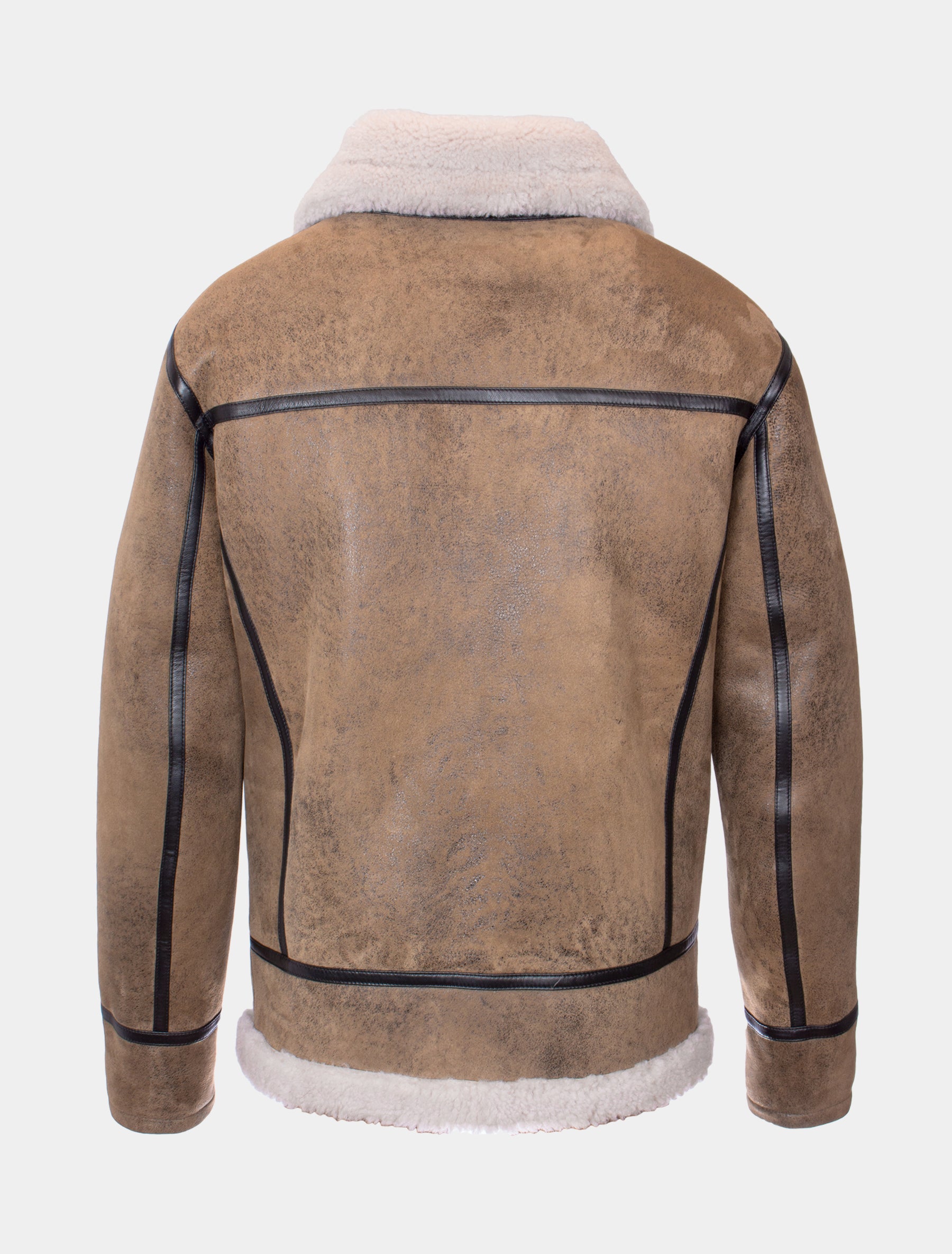 Maximilyano - Lammfelljacke - antik beige