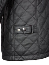 Tale 2 - Lederjacke gesteppt - schwarz