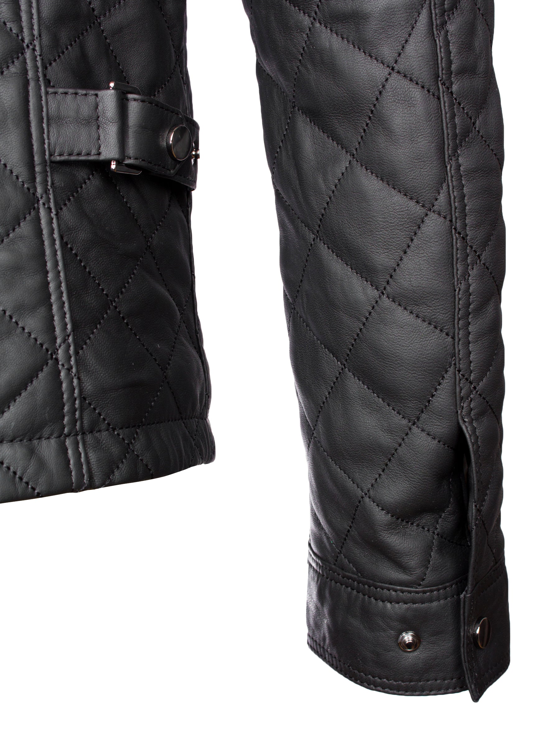 Tale 2 - Lederjacke gesteppt - schwarz