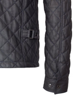 Tale - Lederjacke halb gesteppt - dunkelblau