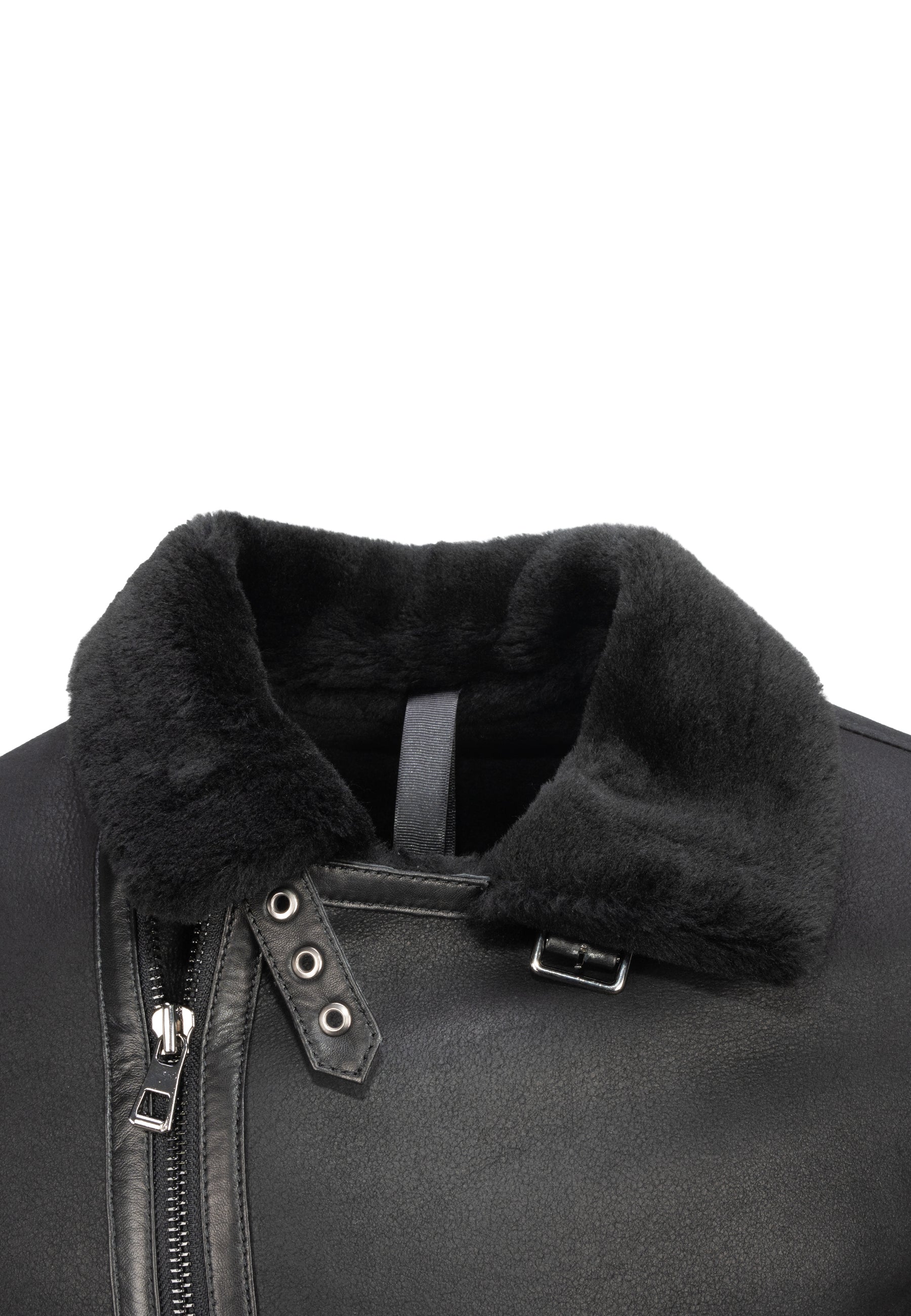 Edgar Lammfell - Lammfelljacke - schwarz