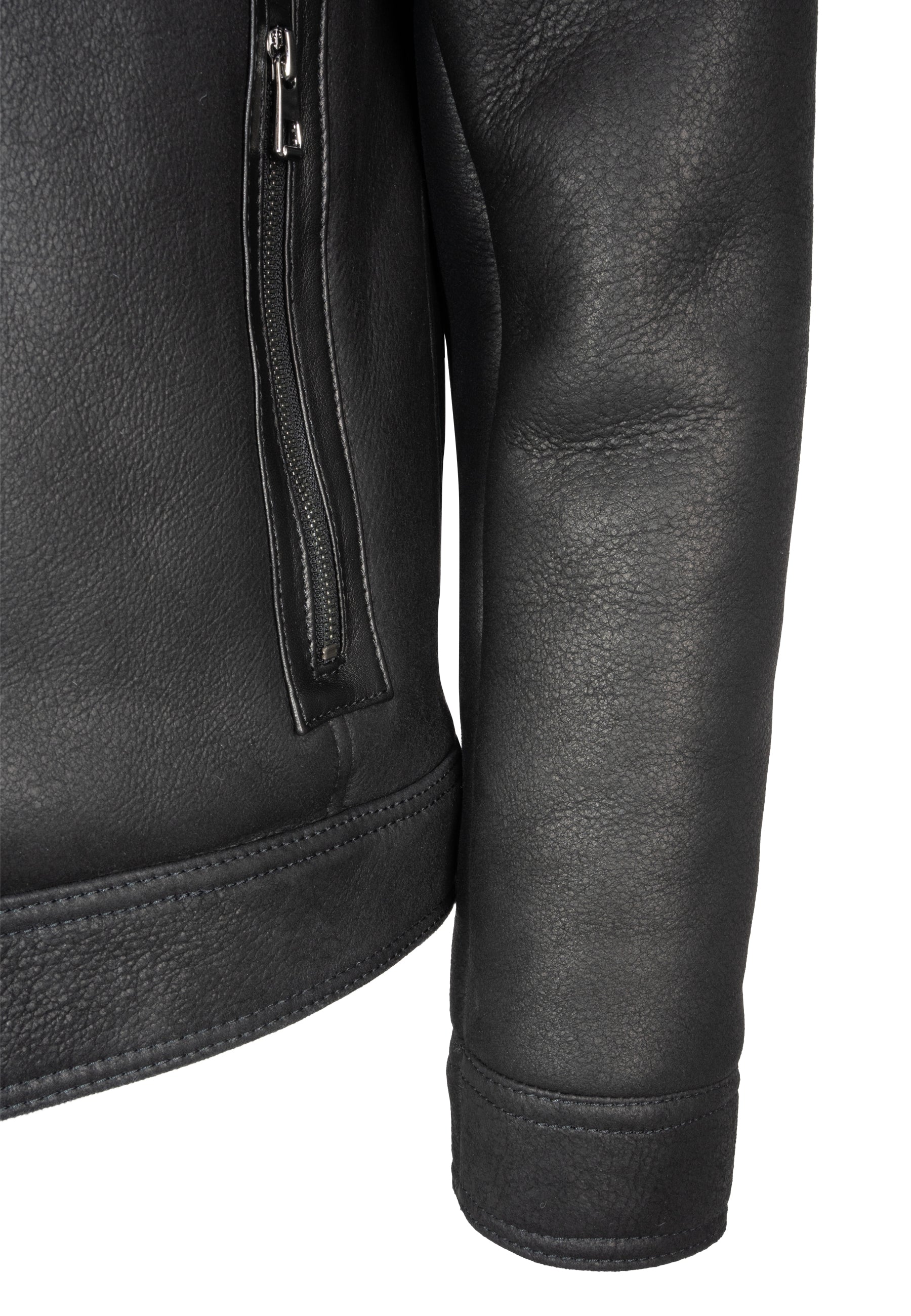 Edgar Lammfell - Lammfelljacke - schwarz