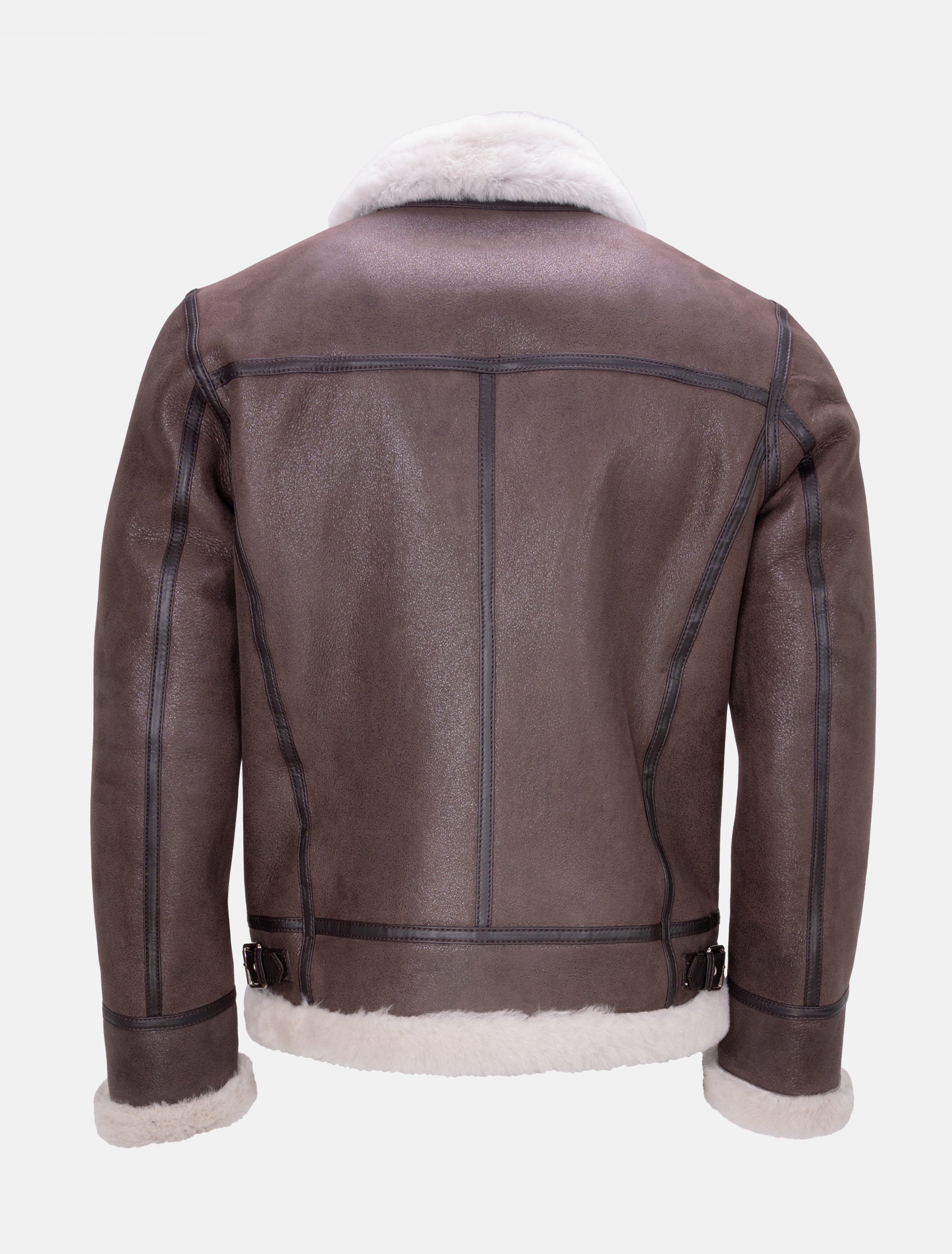 Vonrock - Lammfelljacke - dunkelbraun