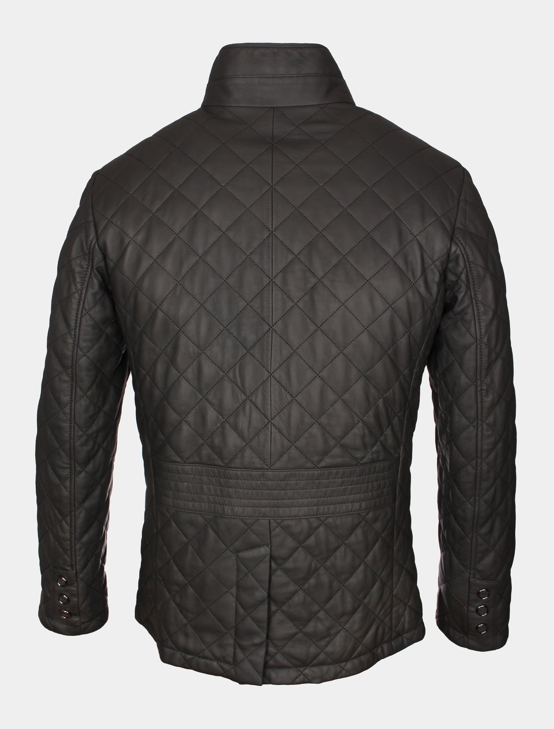 Leno - Lederjacke gesteppt - schwarz schwarz