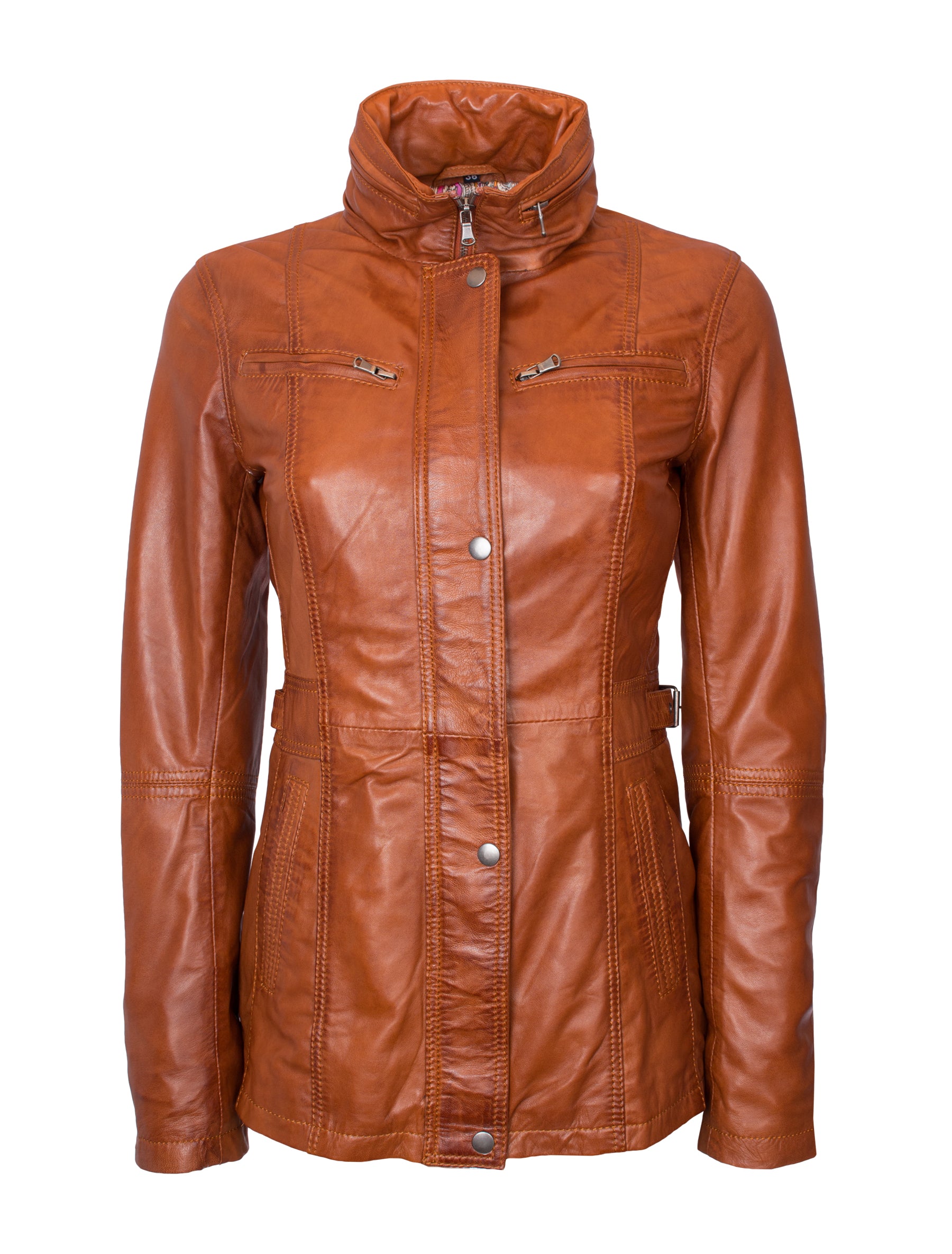 Angel - Lederjacke - cognac