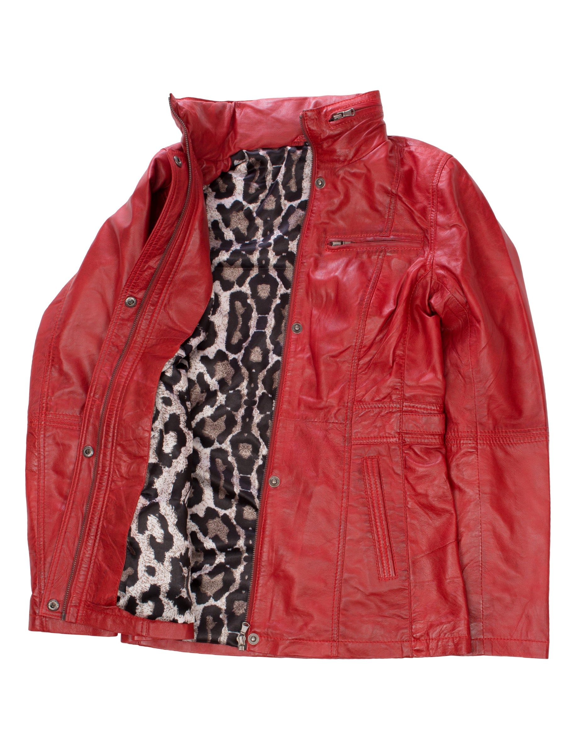 Angel - Lederjacke - rot