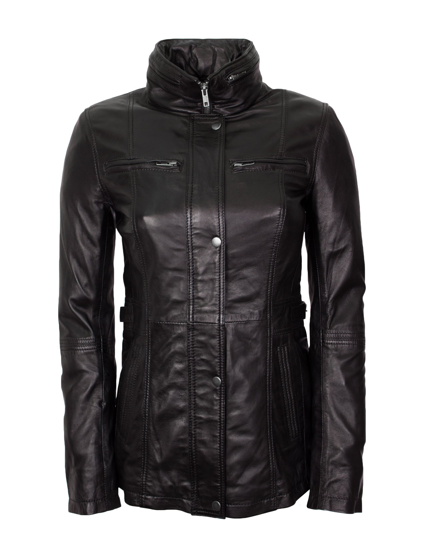 Angel - Lederjacke - schwarz