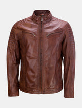 Bill - Lederjacke - mocca
