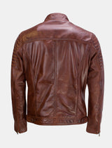 Bill - Lederjacke - mocca