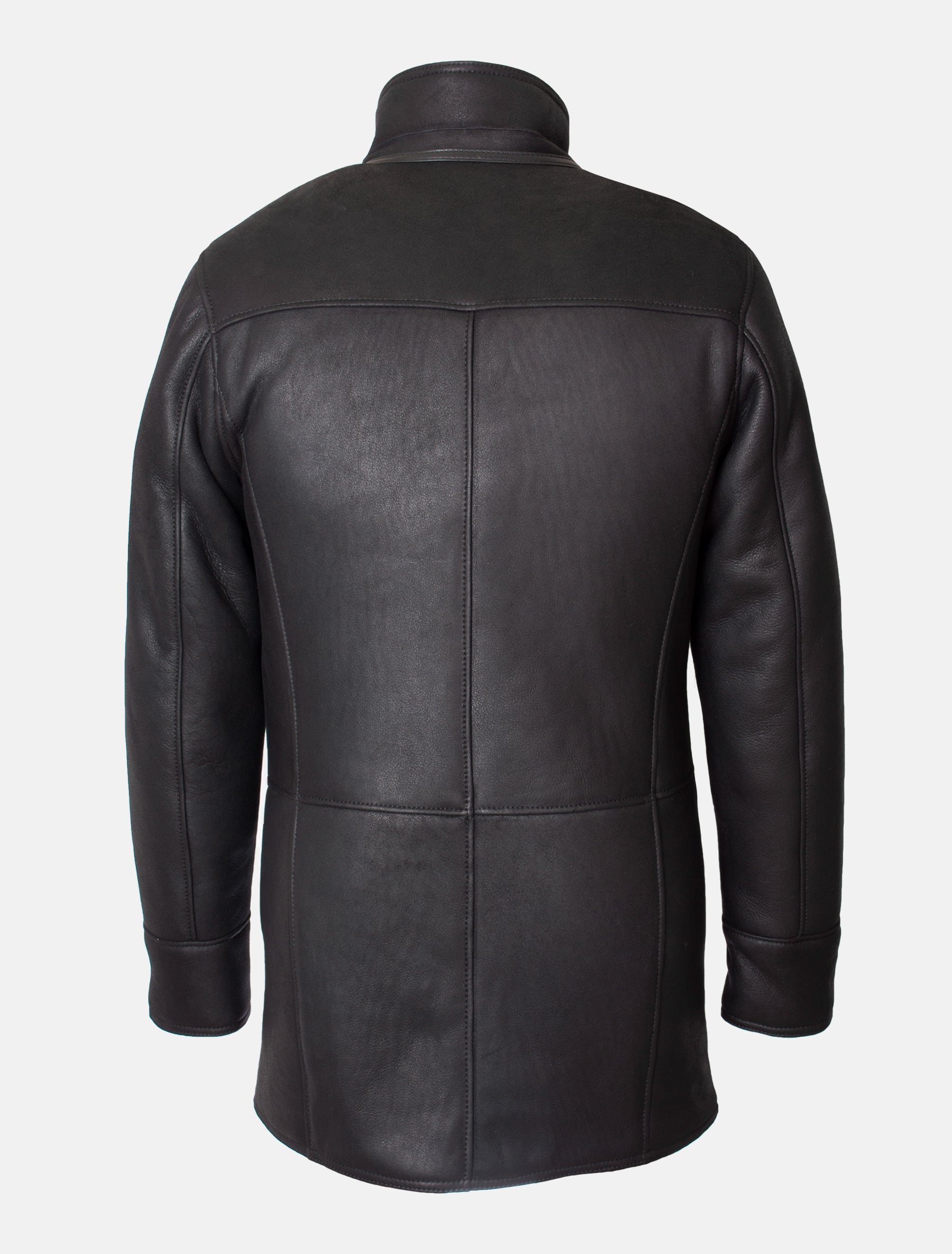 Frank - Lammfelljacke - schwarz