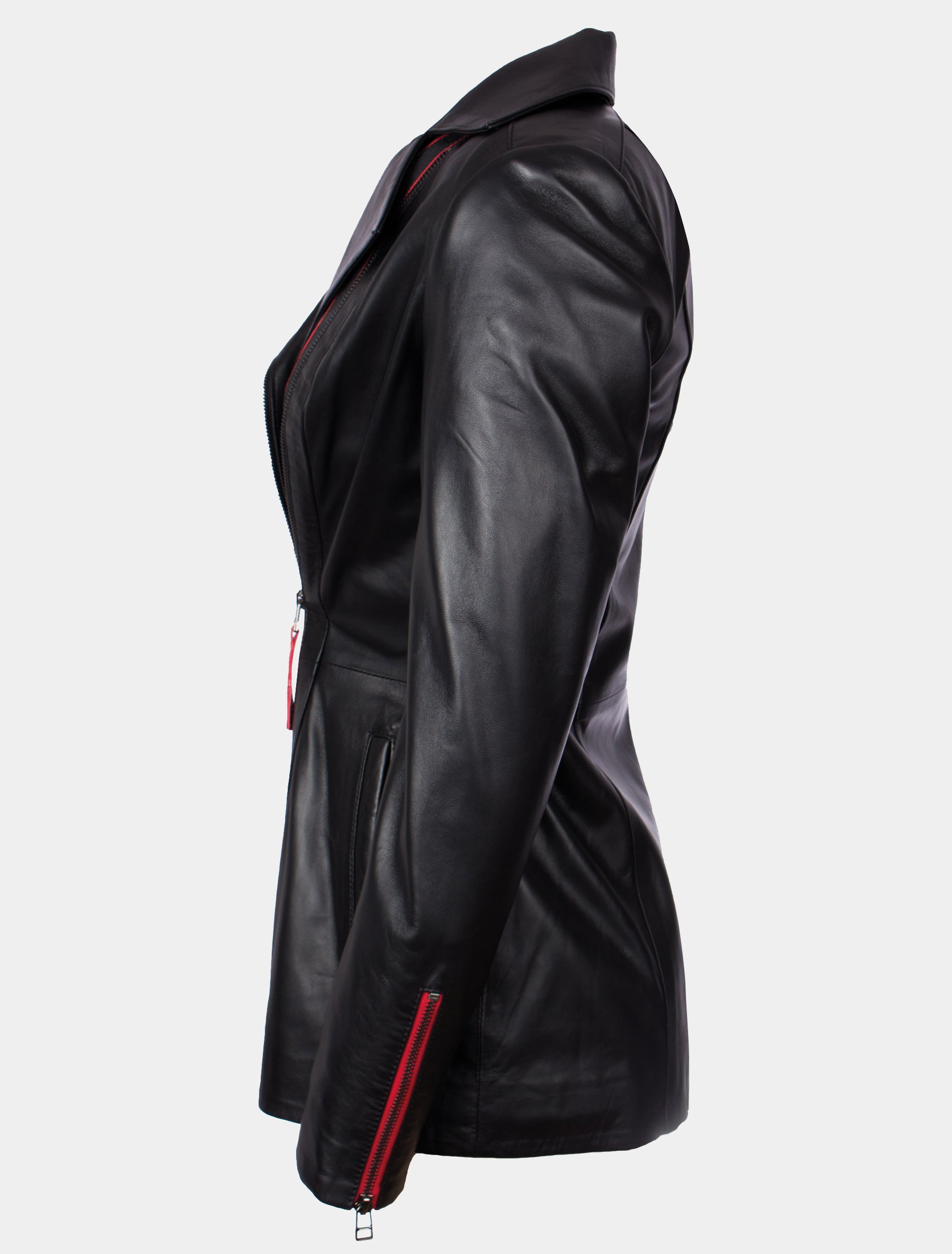 Jolanda - Lederjacke - schwarz