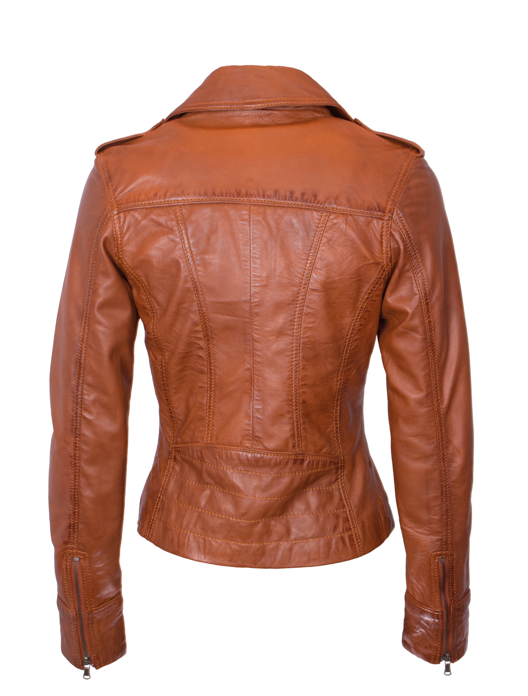 Mariah - Lederjacke - cognac