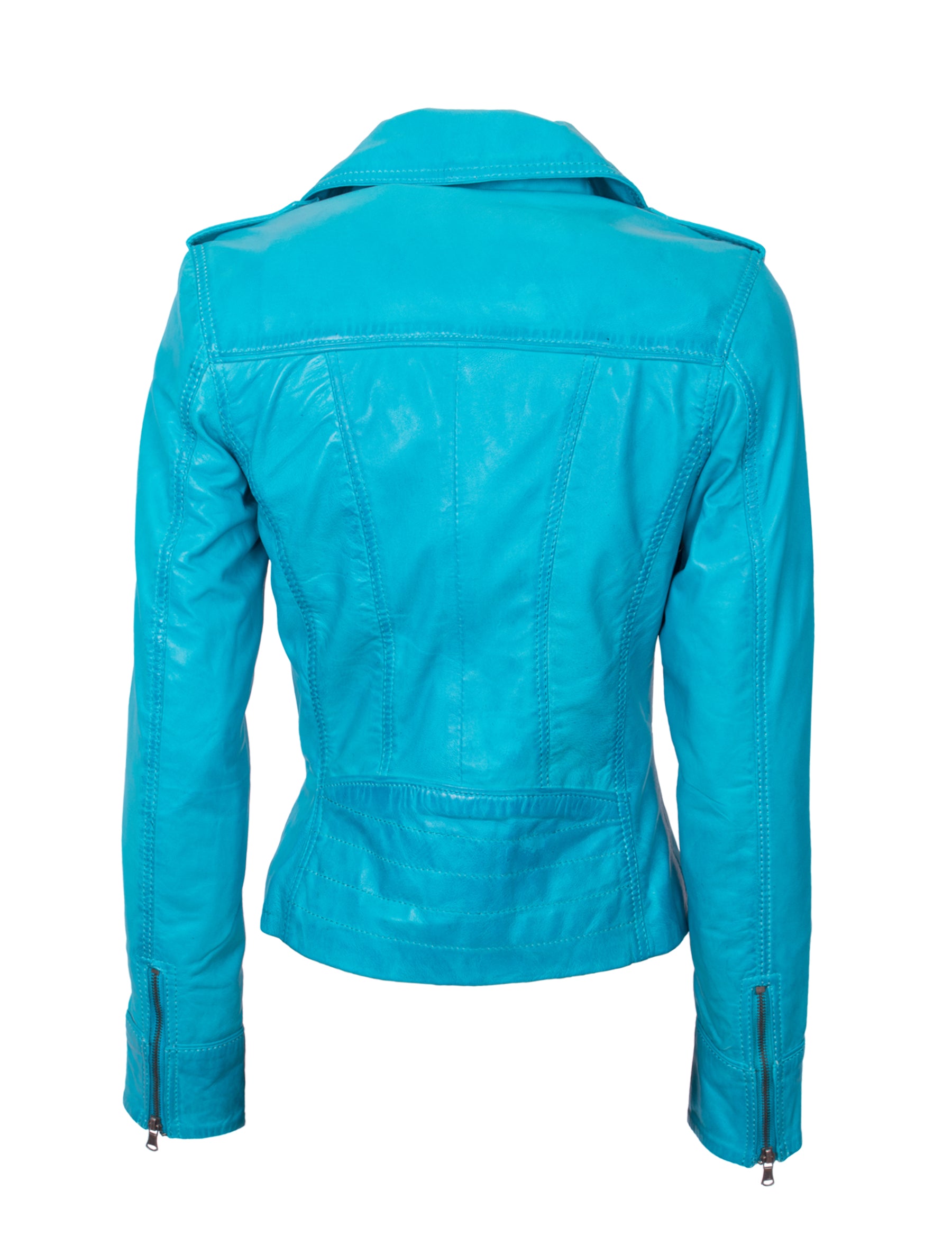 Mariah - Lederjacke - fabulous blue
