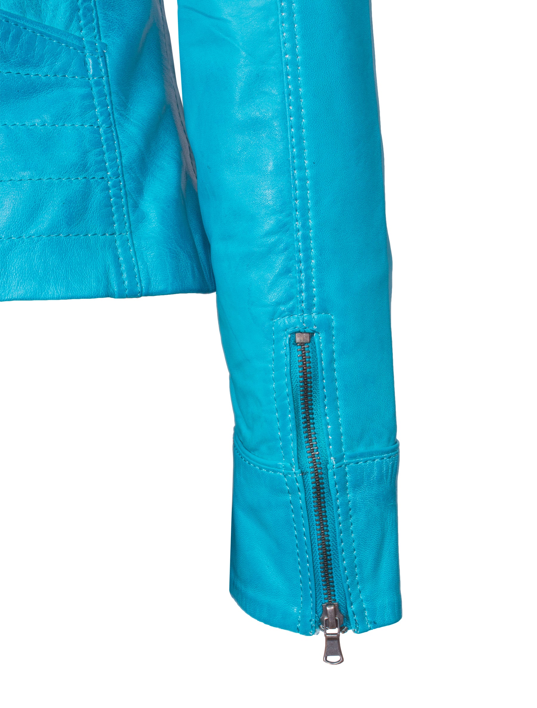 Mariah - Lederjacke - fabulous blue