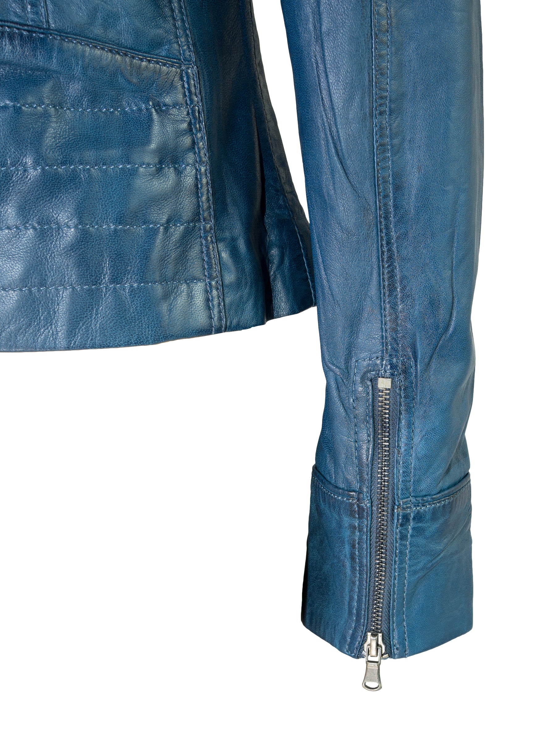 Mariah - Lederjacke - royalblau