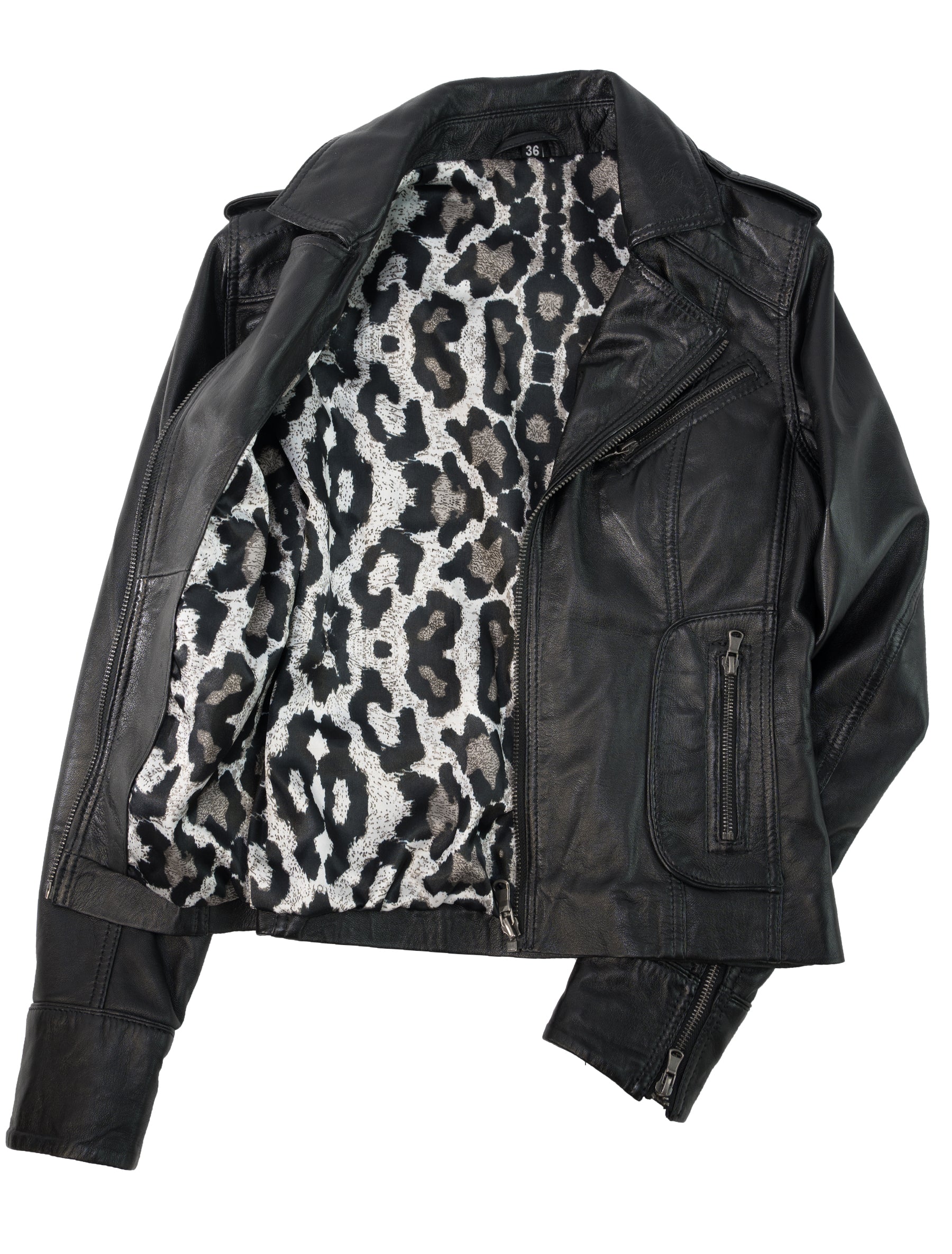 Mariah - Lederjacke - schwarz